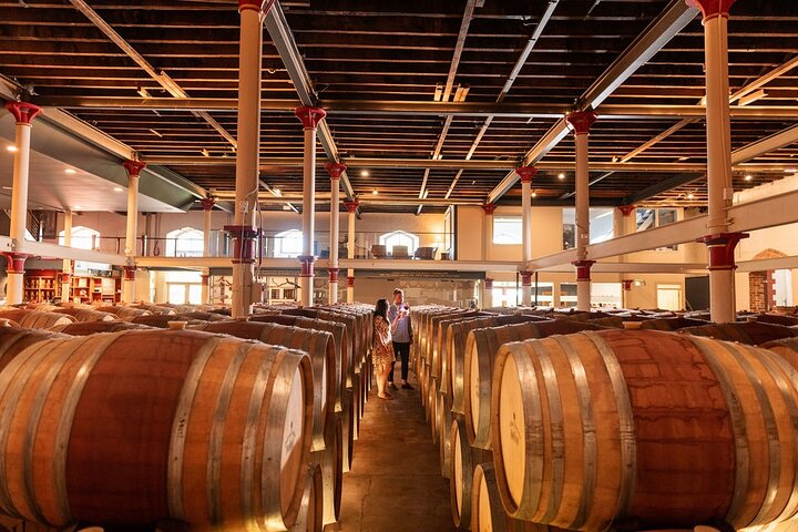 A Barossa Valley cellar door tasting room set for a seated tasting